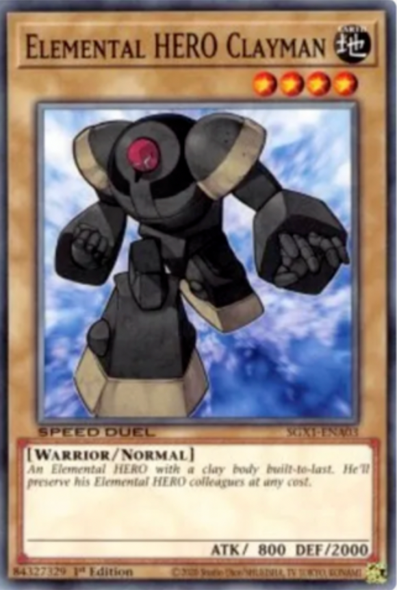 Elemental HERO Clayman - SGX1-ENA03 - Common 1st Edition