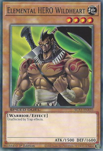 Elemental HERO Wildheart - SGX1-ENA10 - Common 1st Edition