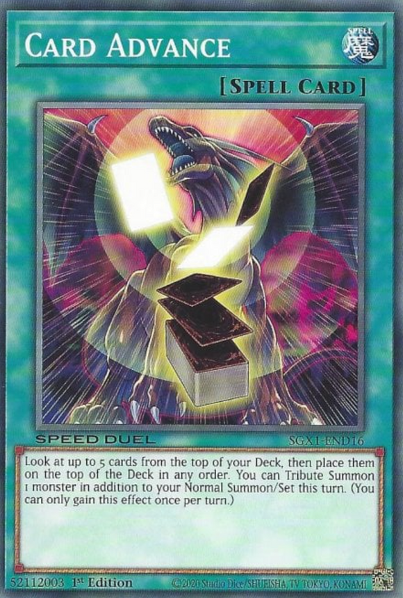 Card Advance - SGX1-END16 - Common 1st Edition