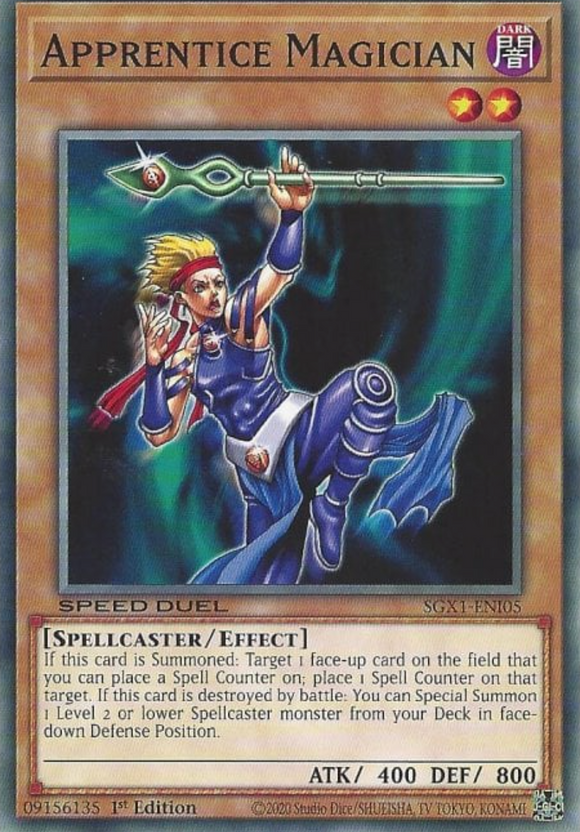 Apprentice Magician - SGX1-ENI05 - Common 1st Edition