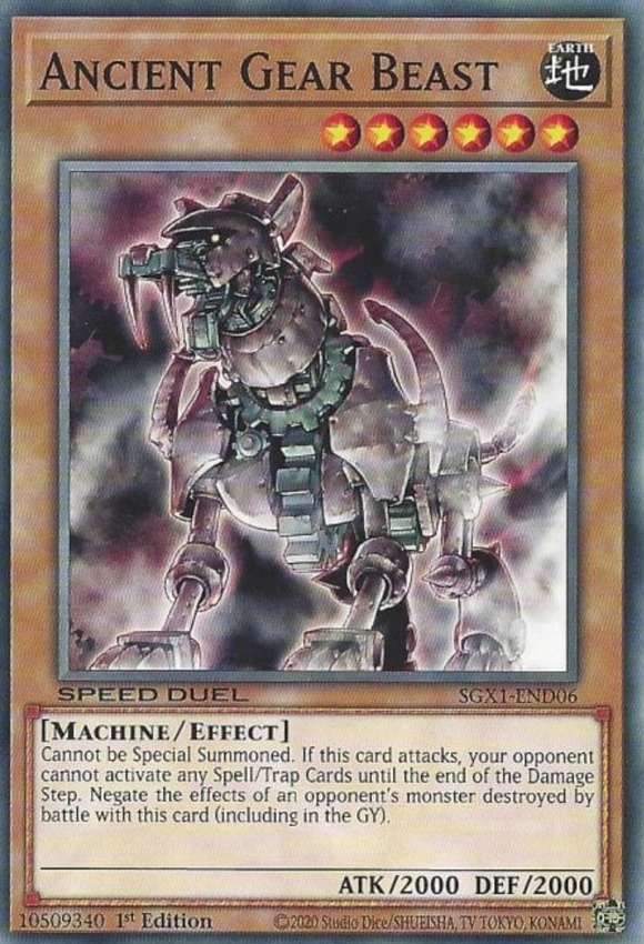 Ancient Gear Beast - SGX1-END06 - Common 1st Edition