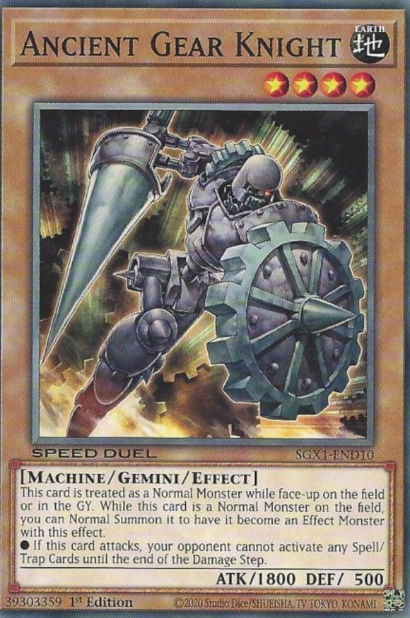 Ancient Gear Knight - SGX1-END10 - Common 1st Edition