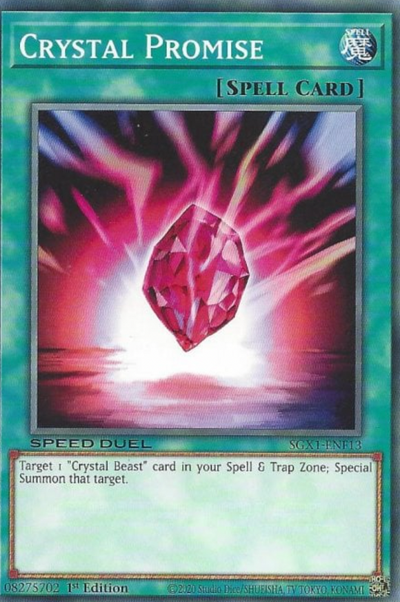 Crystal Promise - SGX1-ENF13 - Common 1st Edition
