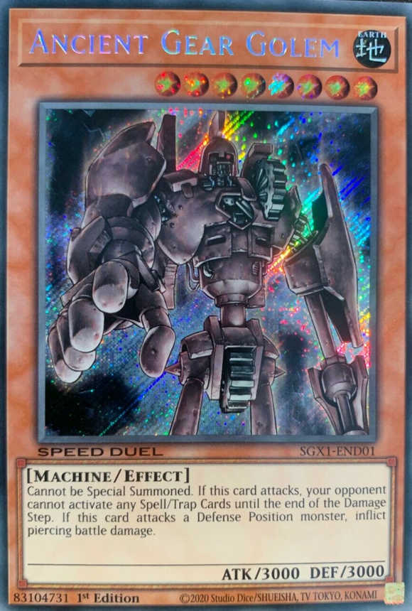 Ancient Gear Golem - SGX1-END01 - Secret Rare 1st Edition