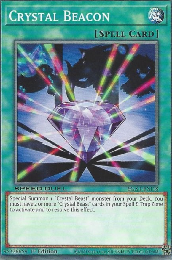 Crystal Beacon - SGX1-ENI18 - Common 1st Edition