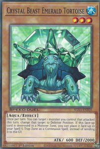 Crystal Beast Emerald Tortoise - SGX1-ENF05 - Common 1st Edition