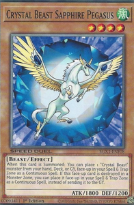 Crystal Beast Sapphire Pegasus - SGX1-ENF08 - Common 1st Edition