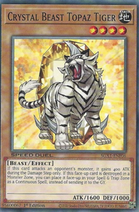 Crystal Beast Topaz Tiger - SGX1-ENF06 - Common 1st Edition