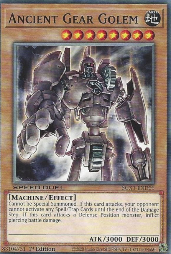 Ancient Gear Golem - SGX1-END01 - Common 1st Edition