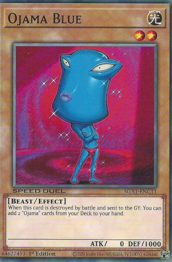 Ojama Blue - SGX1-ENC11 - Common 1st Edition