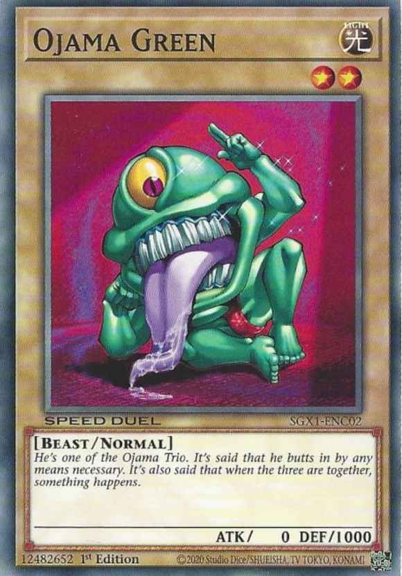 Ojama Green - SGX1-ENC02 - Common 1st Edition