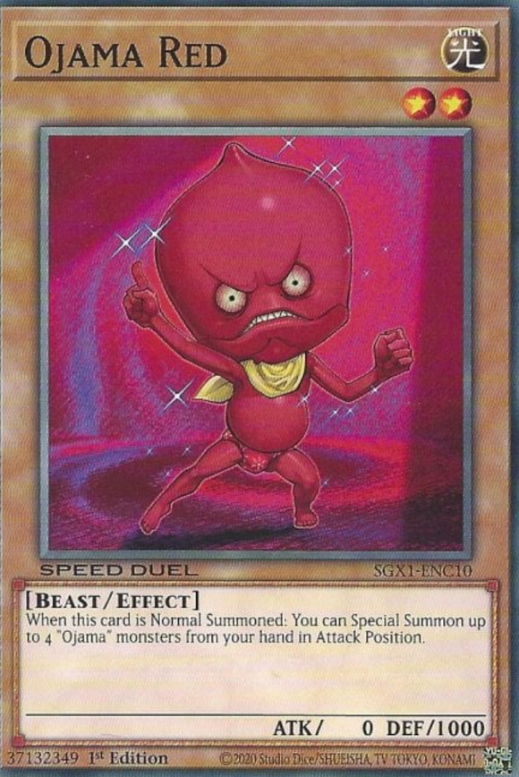 Ojama Red - SGX1-ENC10 - Common 1st Edition