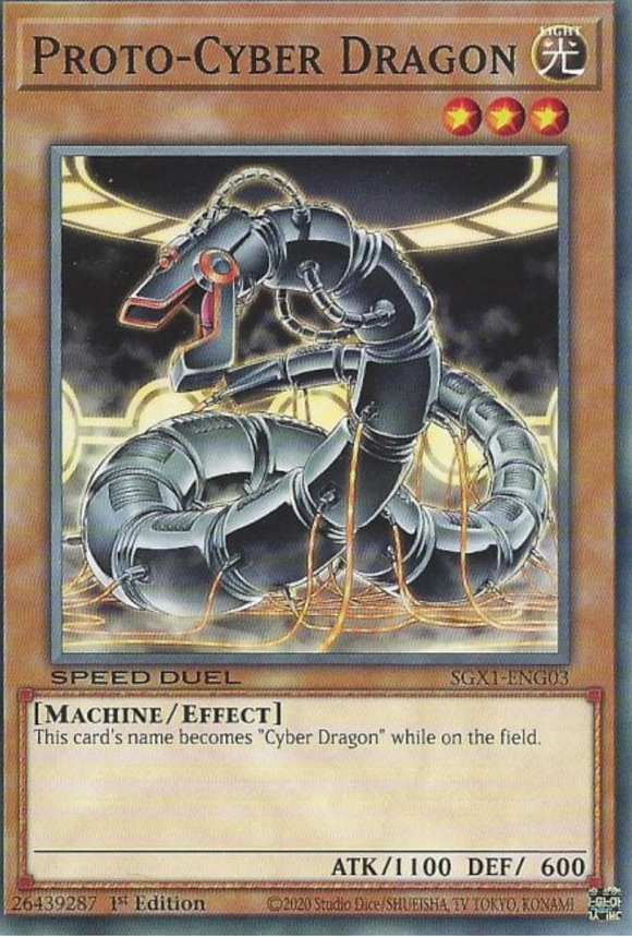 Proto-Cyber Dragon - SGX1-ENG03 - Common 1st Edition