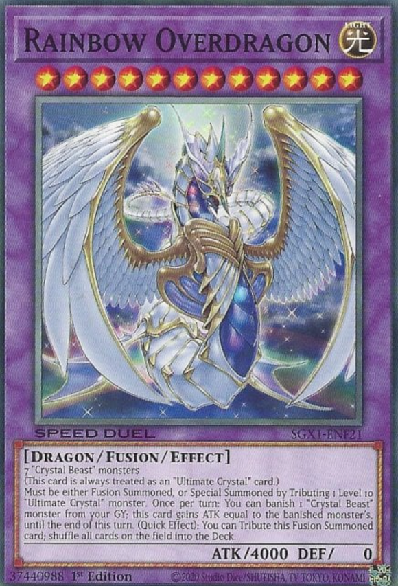 Rainbow Overdragon - SGX1-ENF21 - Common 1st Edition