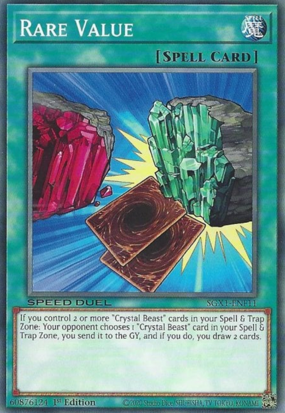 Rare Value - SGX1-ENF11 - Common 1st Edition