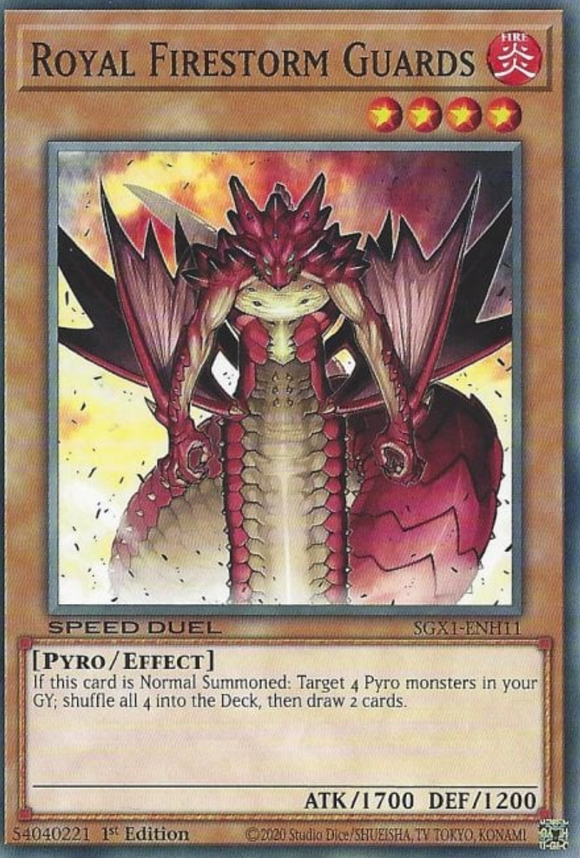 Royal Firestorm Guards - SGX1-ENH11 - Common 1st Edition