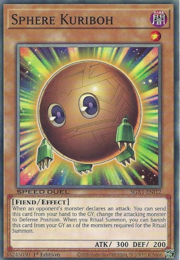 Sphere Kuriboh - SGX1-ENI12 - Common 1st Edition