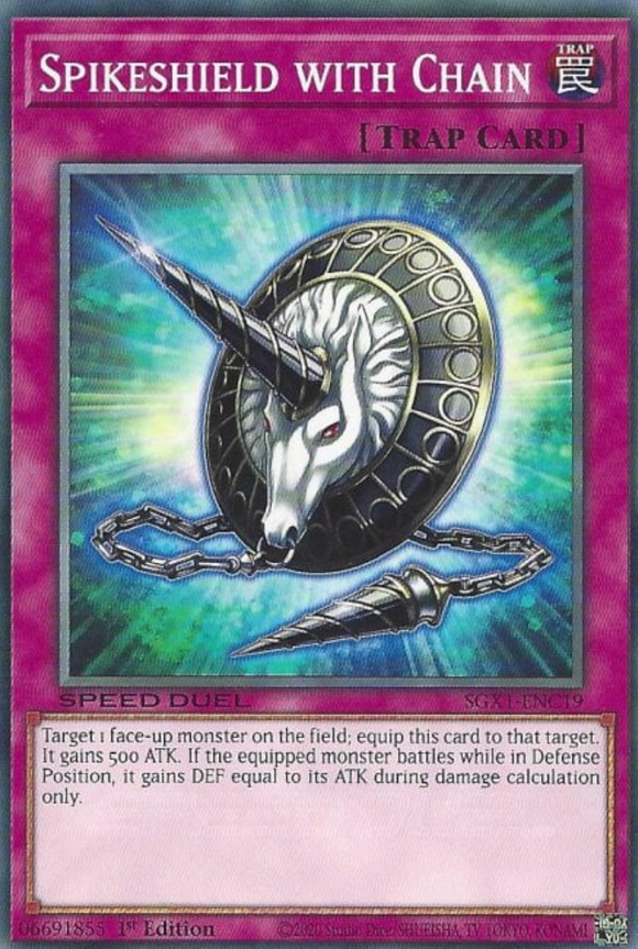 Spikeshield with Chain - SGX1-ENC19 - Common 1st Edition
