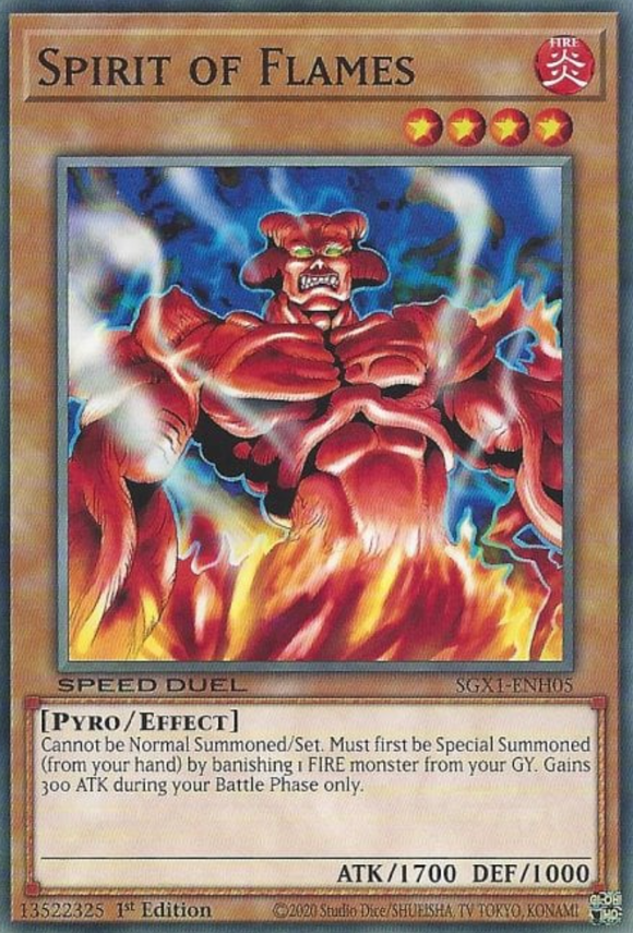 Spirit of Flames - SGX1-ENH05 - Common 1st Edition
