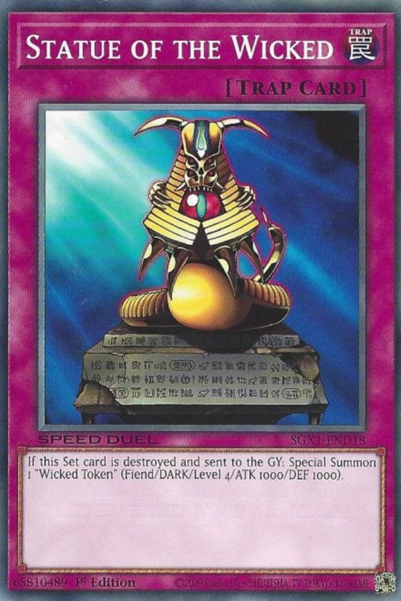 Statue of the Wicked - SGX1-END18 - Common 1st Edition