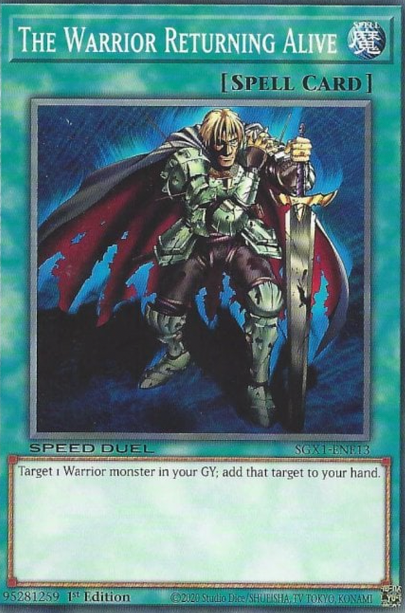 The Warrior Returning Alive - SGX1-ENE13 - Common 1st Edition