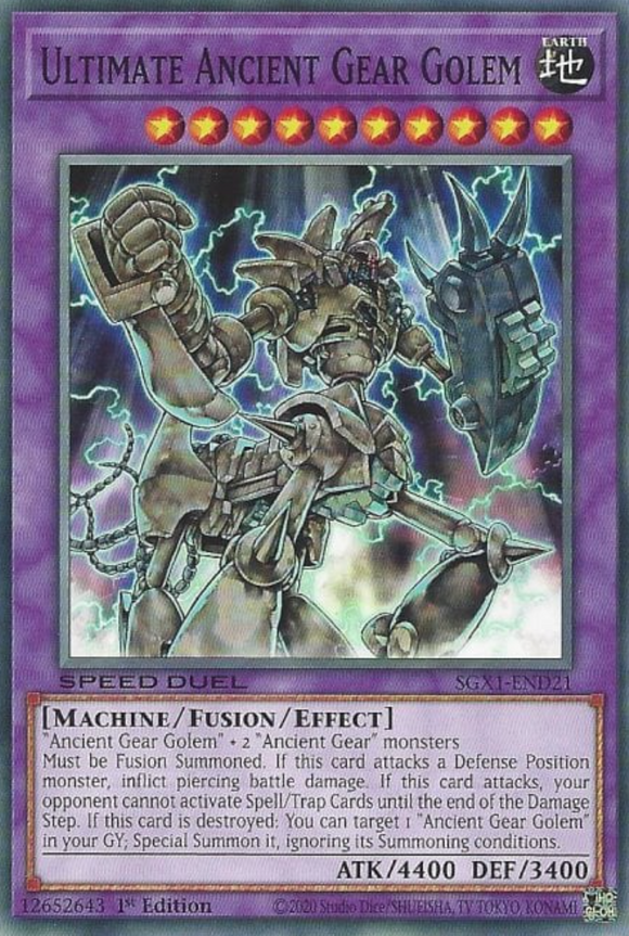 Ultimate Ancient Gear Golem - SGX1-END21 - Common 1st Edition