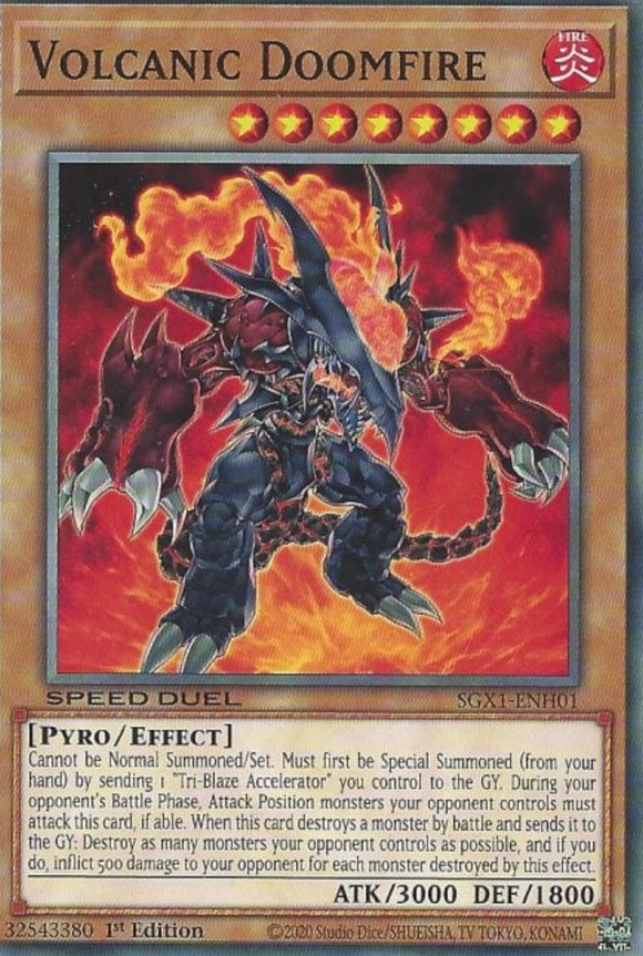 Volcanic Doomfire - SGX1-ENH01 - Common 1st Edition