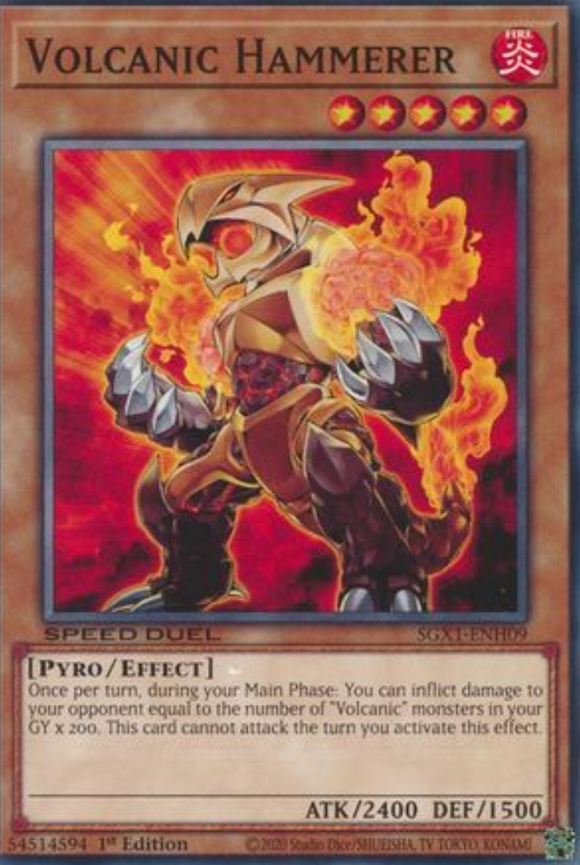 Volcanic Hammerer - SGX1-ENH09 - Common 1st Edition