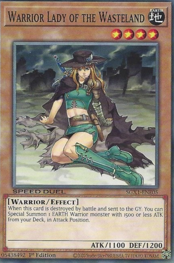Warrior Lady of the Wasteland - SGX1-ENE05 - Common 1st Edition