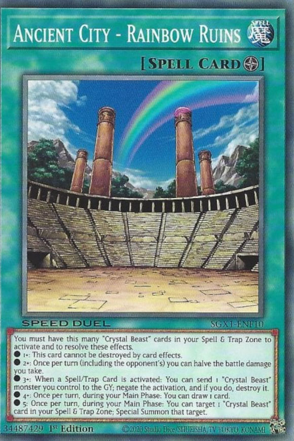 Ancient City - Rainbow Ruins - SGX1-ENF10 - Common 1st Edition