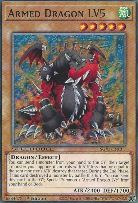 Armed Dragon LV5 - SGX1-ENC07 - Common 1st Edition