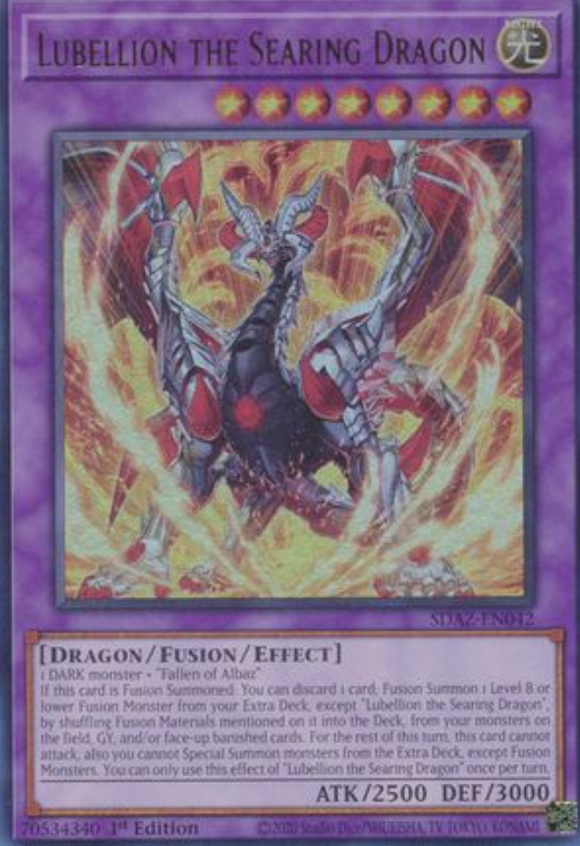 Lubellion the Searing Dragon - SDAZ-EN042 - Ultra Rare 1st Edition