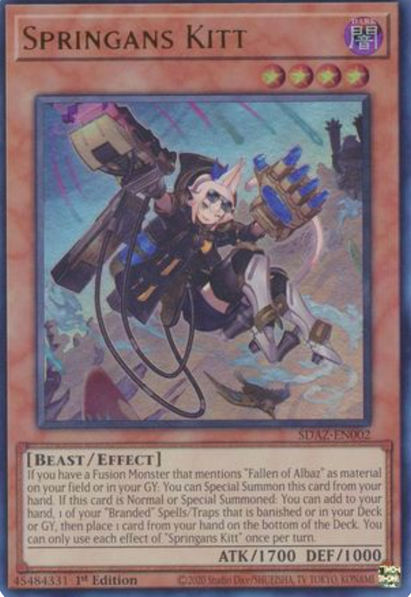 Springans Kitt - SDAZ-EN002 - Ultra Rare 1st Edition