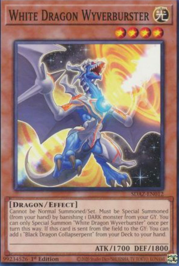White Dragon Wyverburster - SDAZ-EN012 - Common 1st Edition
