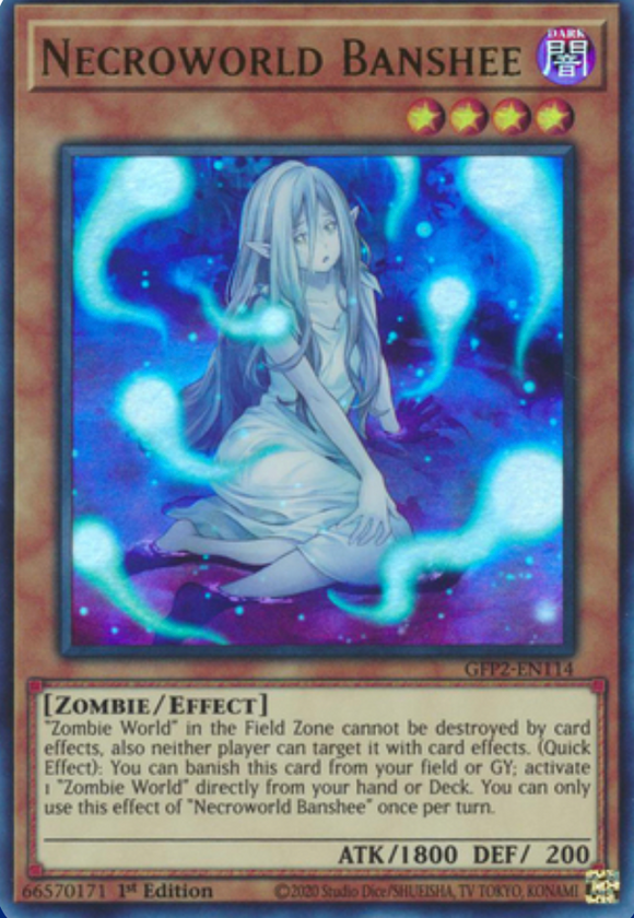 Necroworld Banshee - GFP2-EN114 - Ultra Rare 1st Edition