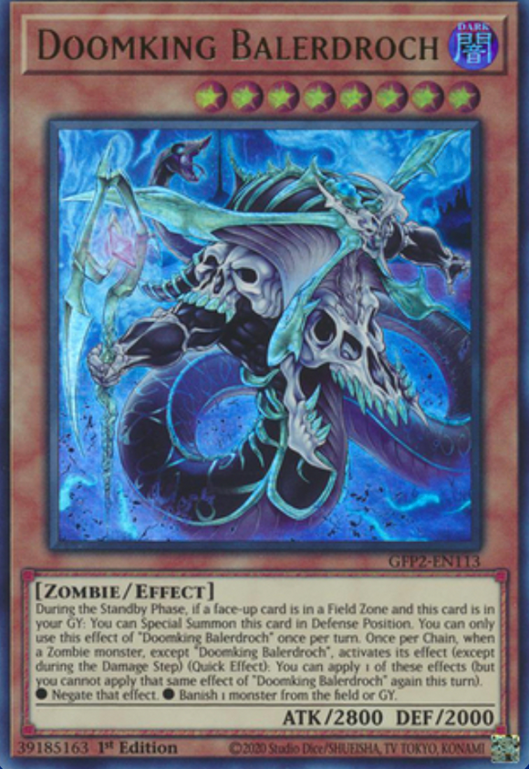 Doomking Balerdroch - GFP2-EN113 - Ultra Rare 1st Edition