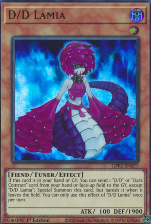 D/D Lamia - GFP2-EN077 - Ultra Rare 1st Edition