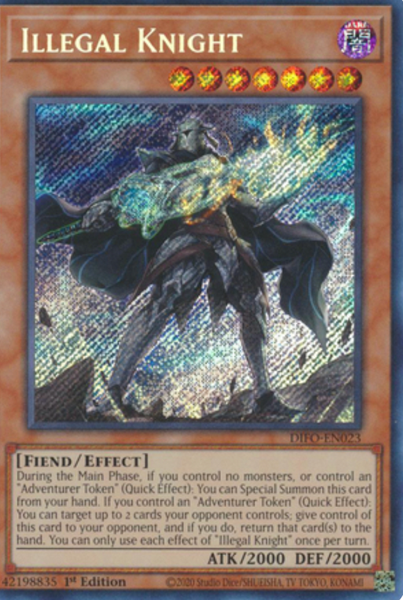 Illegal Knight - DIFO-EN023 - Secret Rare 1st Edition
