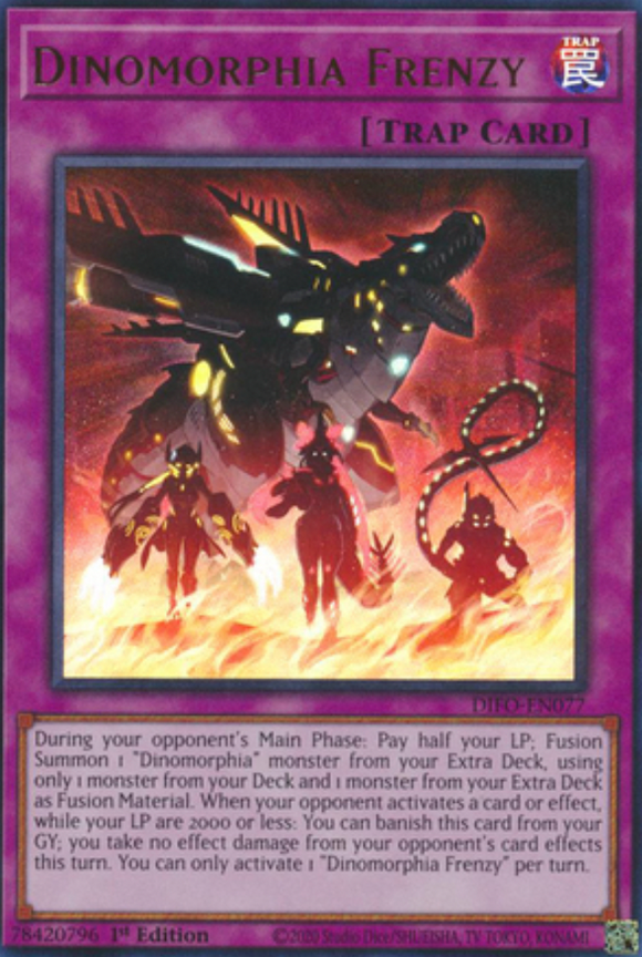 Dinomorphia Frenzy - DIFO-EN077 - Ultra Rare 1st Edition