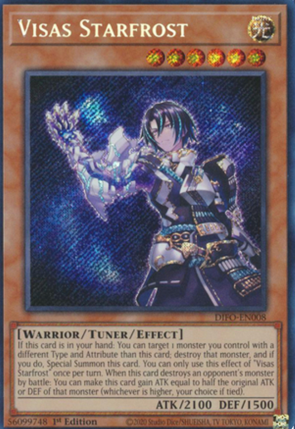 Visas Starfrost - DIFO-EN008 - Secret Rare 1st Edition
