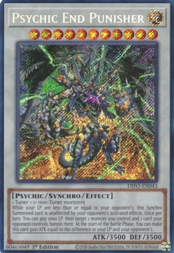 Psychic End Punisher - DIFO-EN043 - Secret Rare 1st Edition