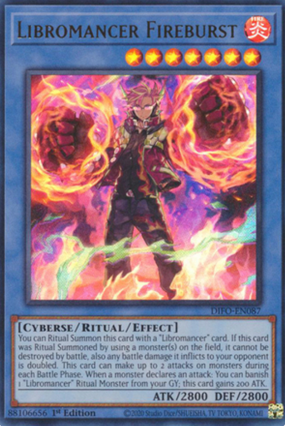 Libromancer Fireburst - DIFO-EN087 - Ultra Rare 1st Edition