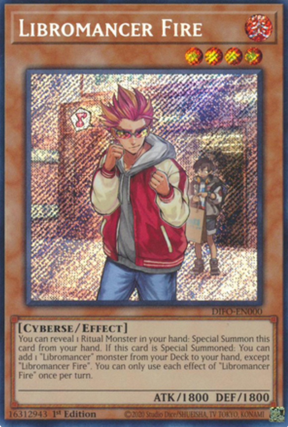 Libromancer Fire - DIFO-EN000 - Secret Rare 1st Edition