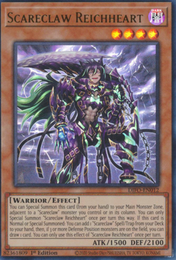 Scareclaw Reichheart - DIFO-EN012 - Ultra Rare 1st Edition