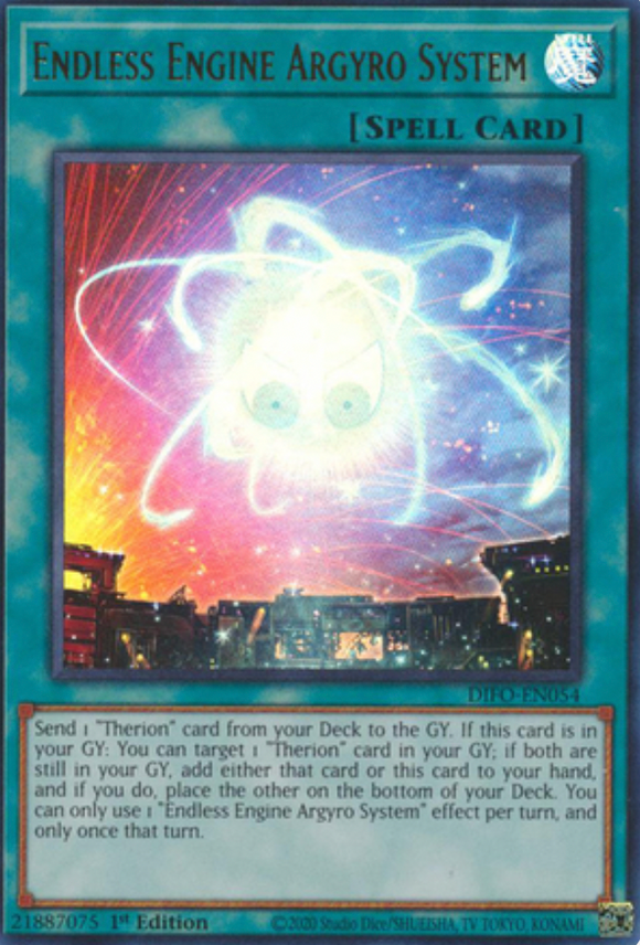 Endless Engine Argyro System - DIFO-EN054 - Ultra Rare 1st Edition