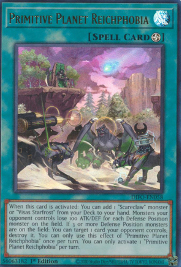 Primitive Planet Reichphobia - DIFO-EN058 - Ultra Rare 1st Edition