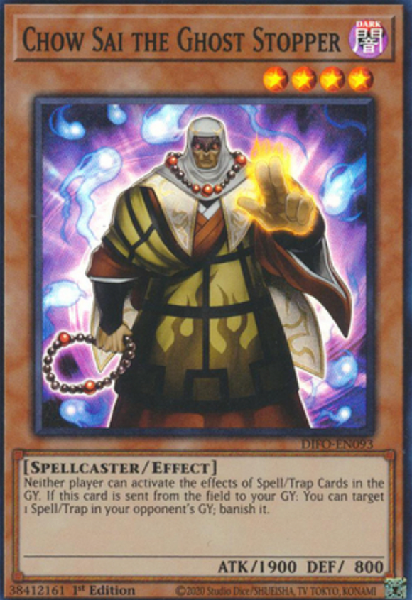 Chow Sai the Ghost Stopper - DIFO-EN093 - Super Rare 1st Edition