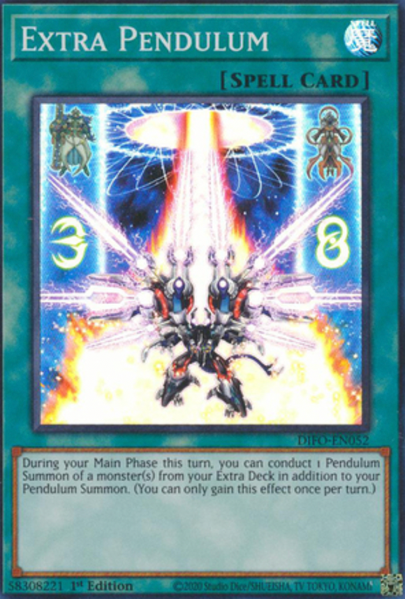 Extra Pendulum - DIFO-EN052 - Super Rare 1st Edition