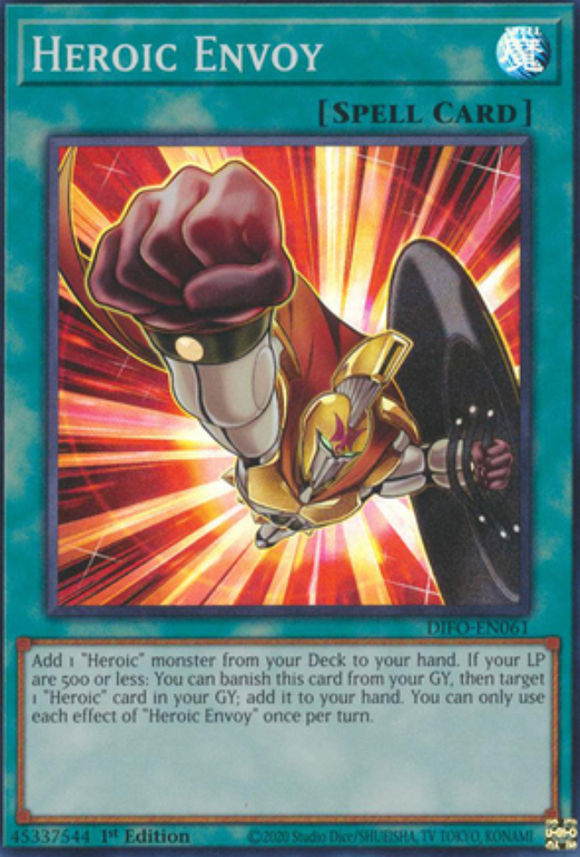 Heroic Envoy - DIFO-EN061 - Super Rare 1st Edition