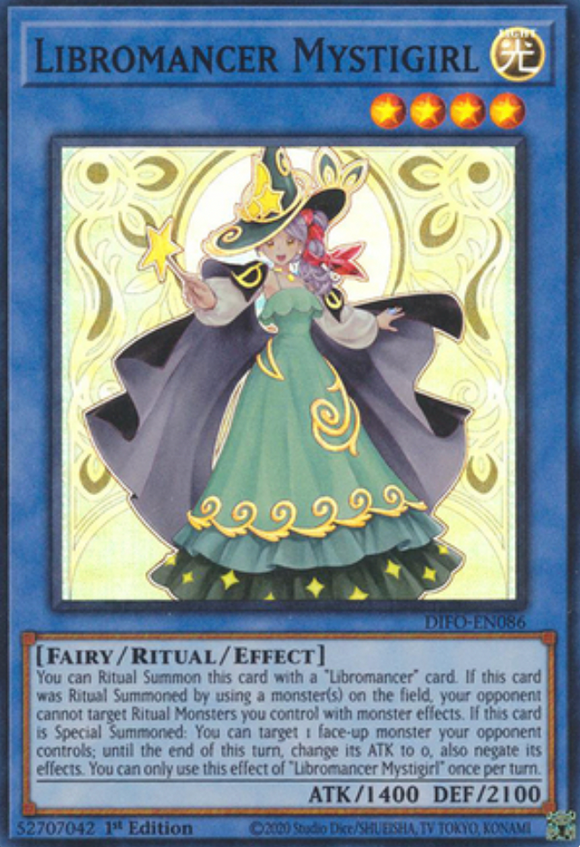 Libromancer Mystigirl - DIFO-EN086 - Super Rare 1st Edition